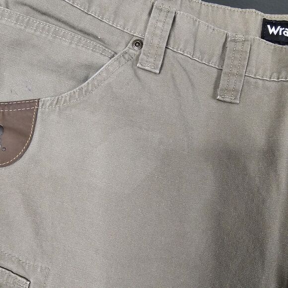 Wrangler Riggs Pants 44x34 Double Knee Cargo Ripstop Canvas Workwear Y2K Biker - Picture 16 of 16